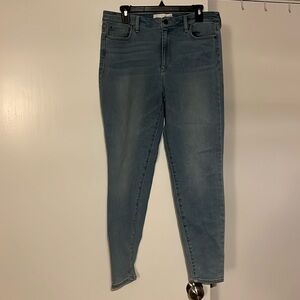 High rise light jeans